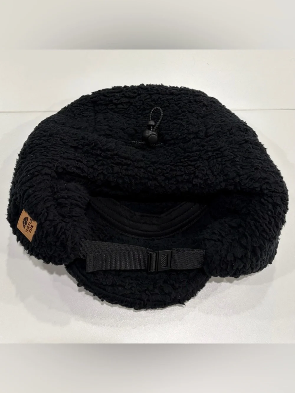 Turtle Fur Adult Backcountry Trapper Hat Earflaps Black NWT Winter Ski Snow Cozy